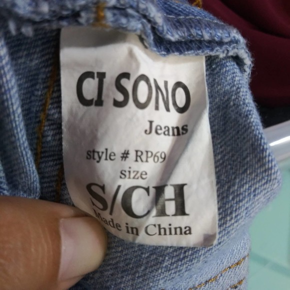 Ci Sono Denim Collection Bib Overalls Ripped Distressed Size Small - Picture 11 of 12